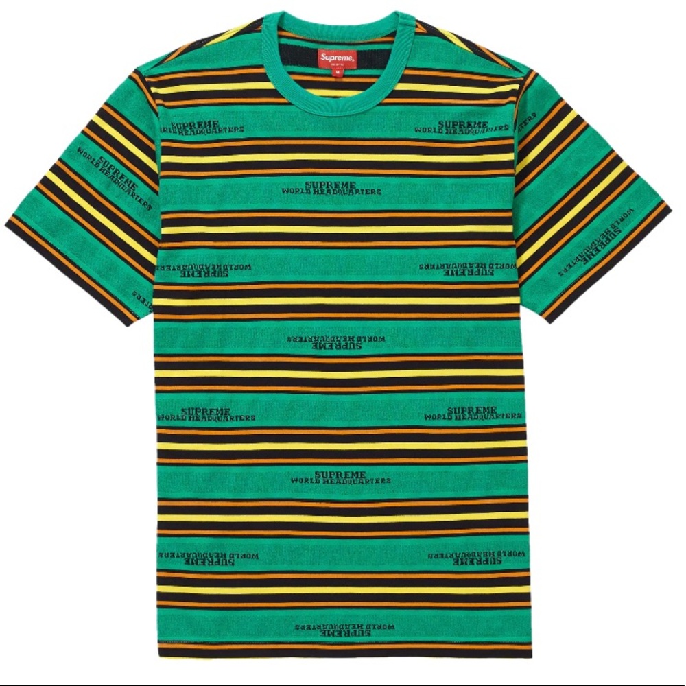 Supreme HQ Stripe S/S Top T-Shirt